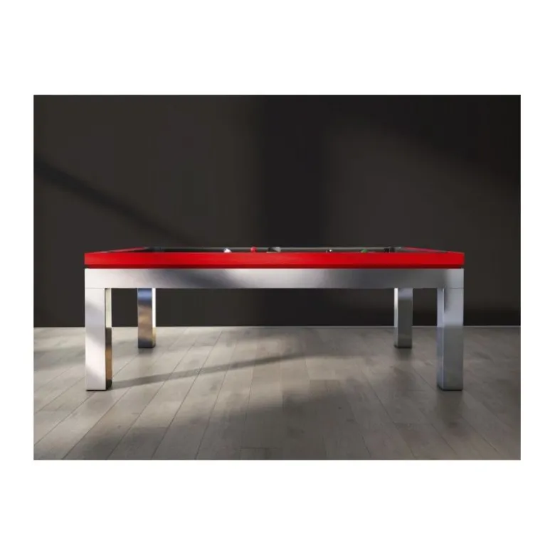 Billard New Tendance C. Inox : un billard haut de gamme en inox et bois massif