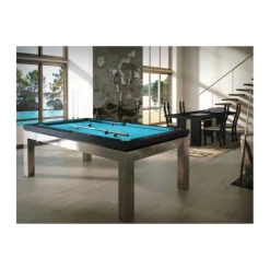 Billard New Tendance C. Inox : un billard haut de gamme en inox et bois massif