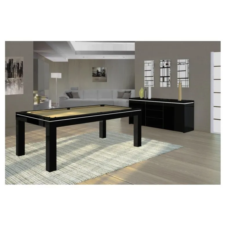 billard Novea, collection Prima,Noir brillant