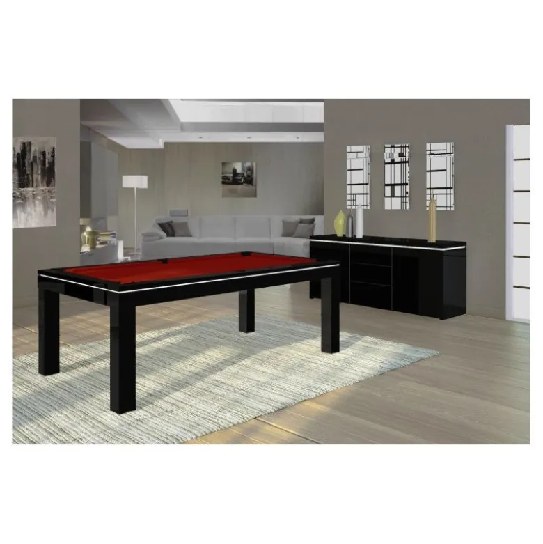 billard Novea, convertible en table, Blanc brillant + 20 autres coloris