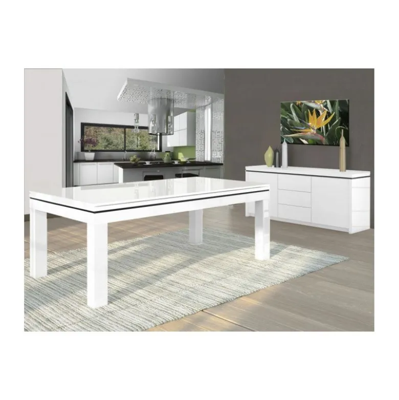 billard Novea, convertible en table, Blanc brillant + 20 autres coloris