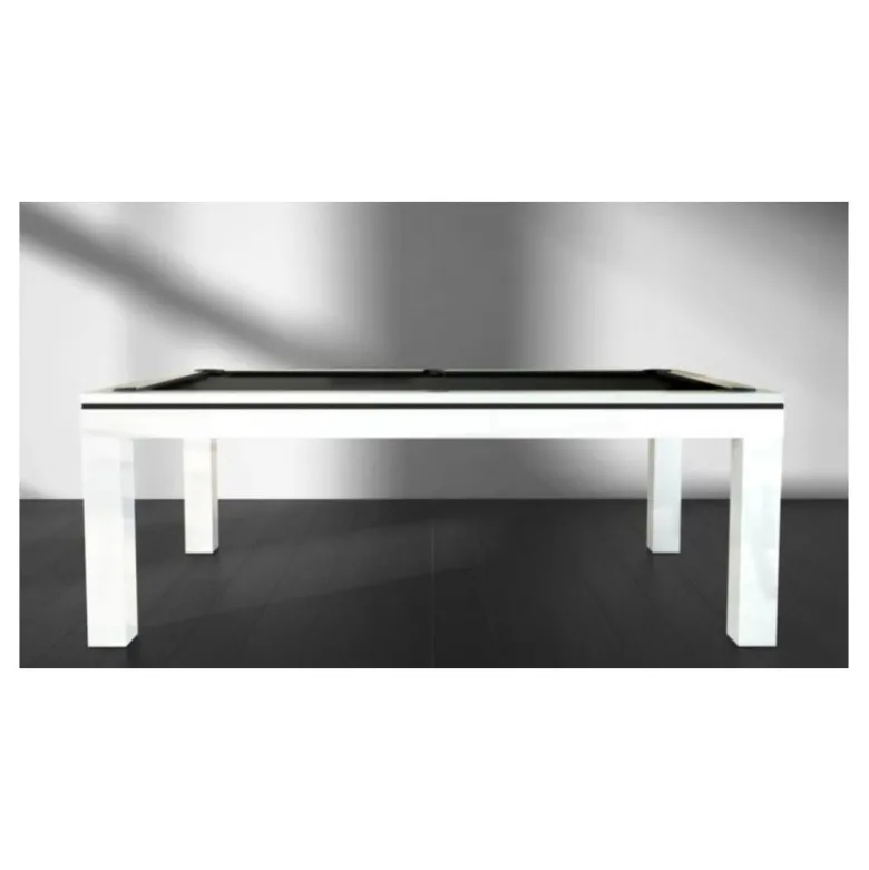 billard Novea, convertible en table, Blanc brillant + 20 autres coloris