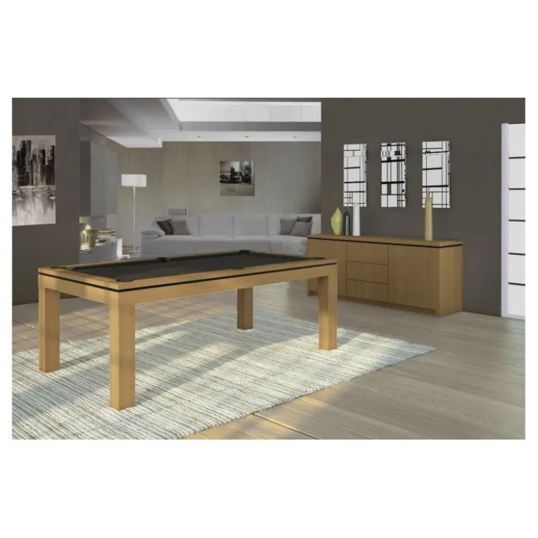 billard Novea, convertible en table, Blanc brillant + 20 autres coloris