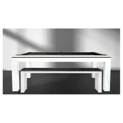 billard Novea, convertible en table, Blanc brillant + 20 autres coloris