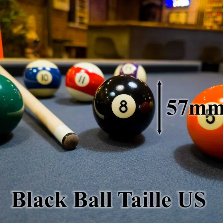 Bille de billard noir ARAMITH n8 57mm