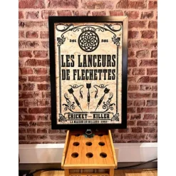 Cadre déco fléchettes (Fabrication Artisanale Française)
