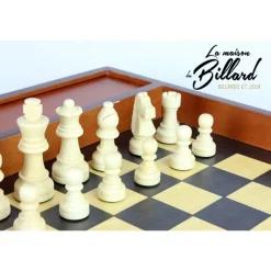 coffret jeu en bois échec et dames