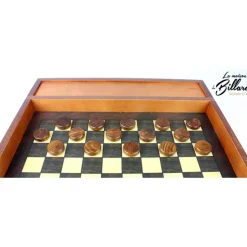 coffret jeu en bois échec et dames
