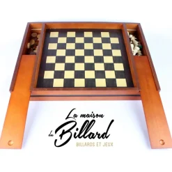 coffret jeu en bois échec et dames