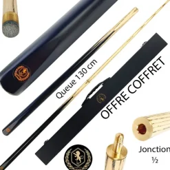 Coffret Lord-Cue Nano T750 : petite queue de billard 130 cm pour un jeune joueur