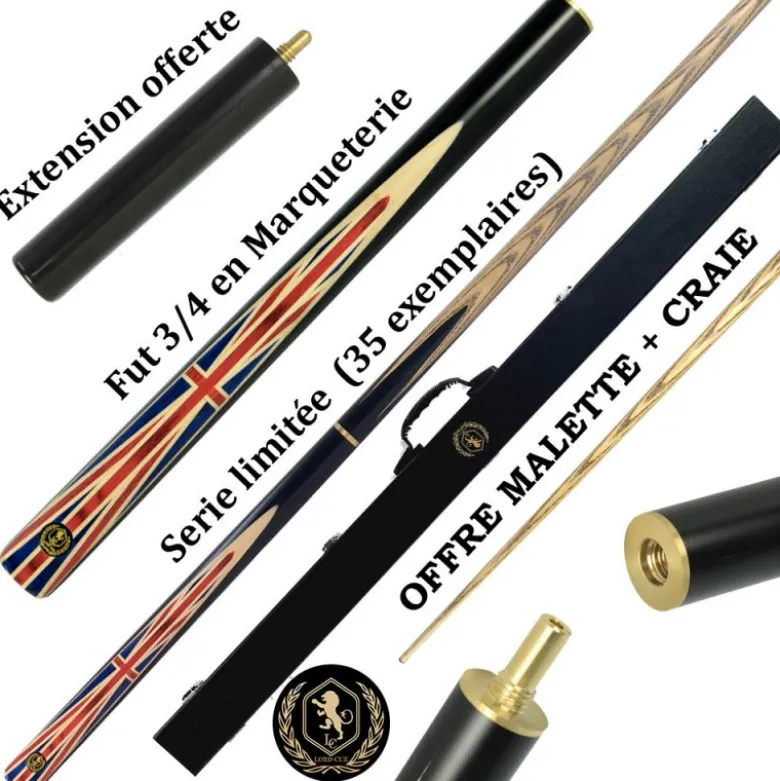 Coffret Lord-Jack : la queue de billard conçue pour les passionnés de billard anglais !