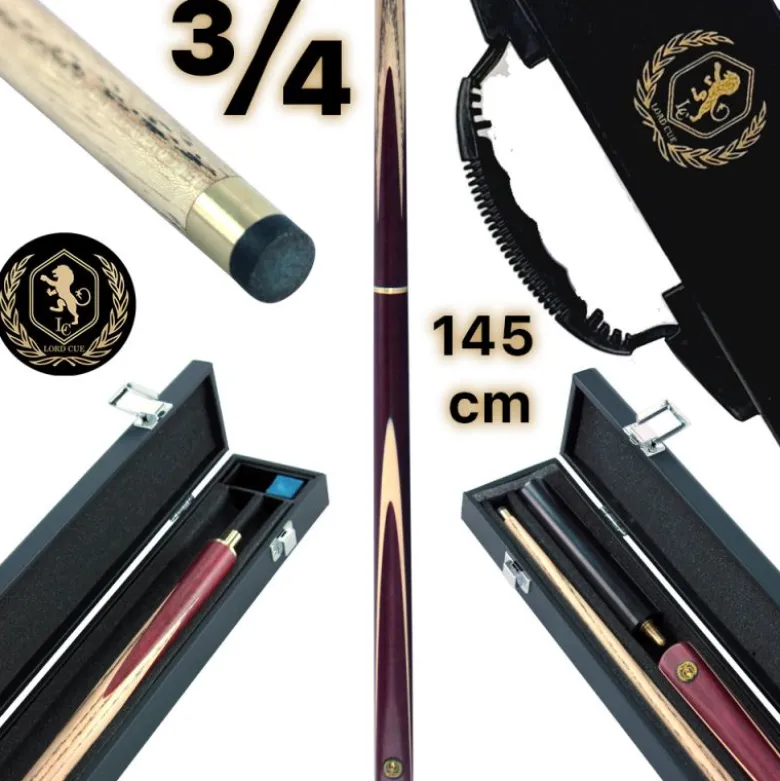 Coffret Queue billard 3/4 (145cm) Lord-cue Falcon X145. + Extension
