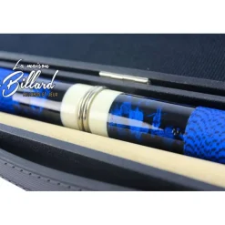 Coffret queue de billard mixte 4 parties bleue