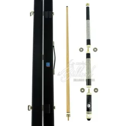 Coffret queue de billard mixte noir