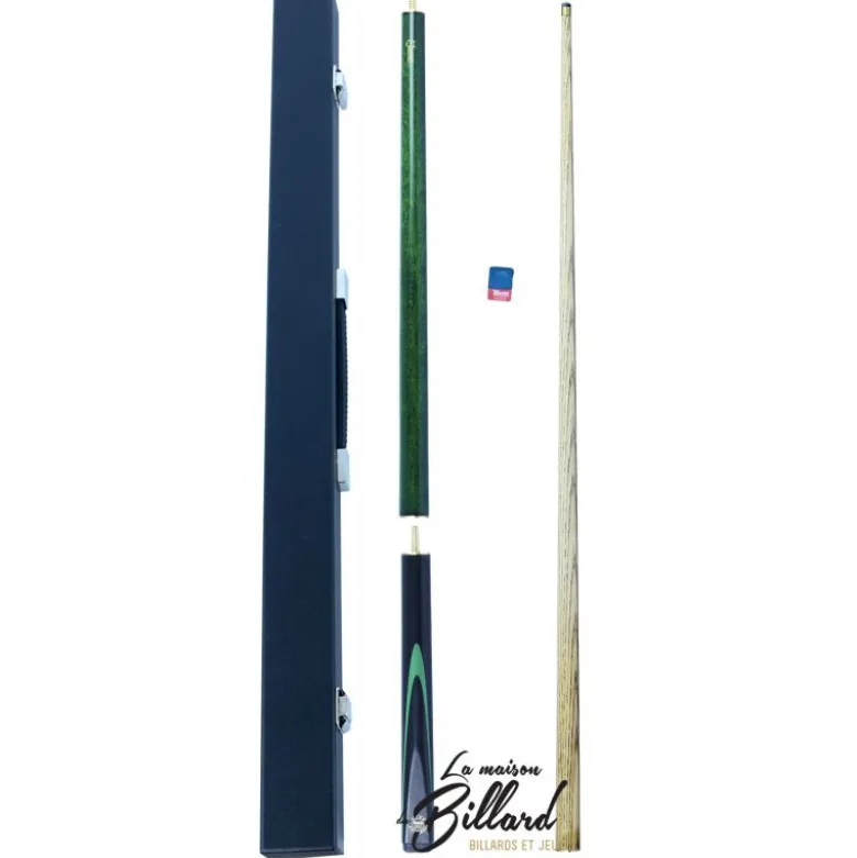 Coffret queue de billard 3 parties avec mallette et craie