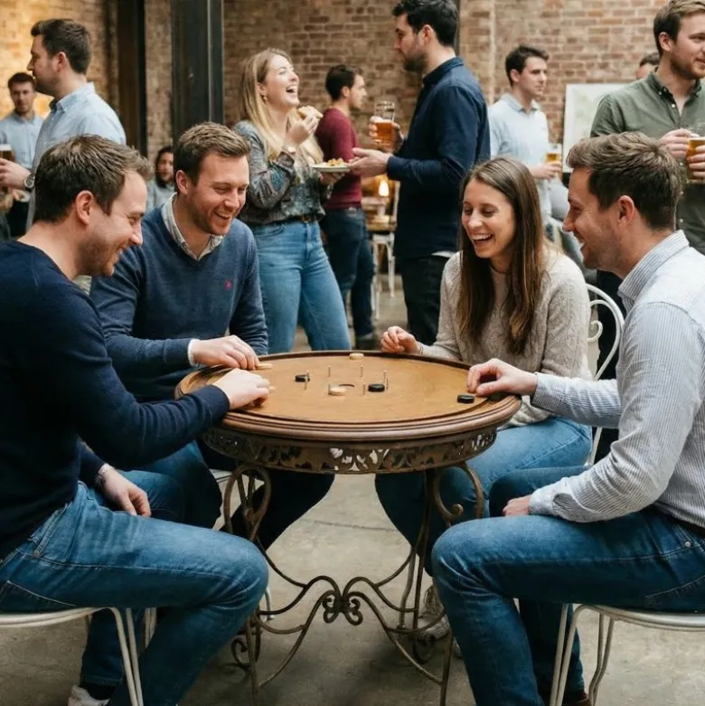 Crokinole le Jeu en bois Canadien fait en France