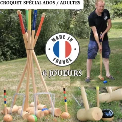Croquet 6 joueurs adultes Fabrication française