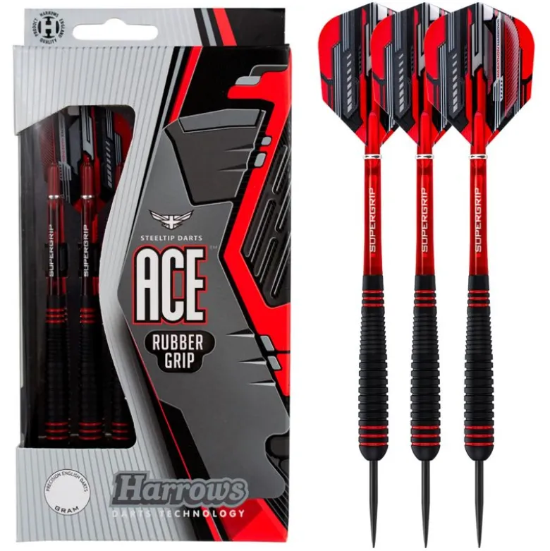 Fléchettes Harrows Ace GR 22 g – Pointe Acier – Lot de 3