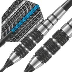 Fléchettes Harrows Black Jack 18 GK – Pointe Nylon – Lot de 3