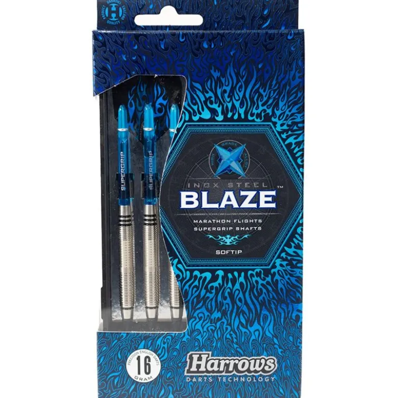 Fléchettes Harrows Blaze Style B 16 GK – Pointe Nylon – Lot de 3