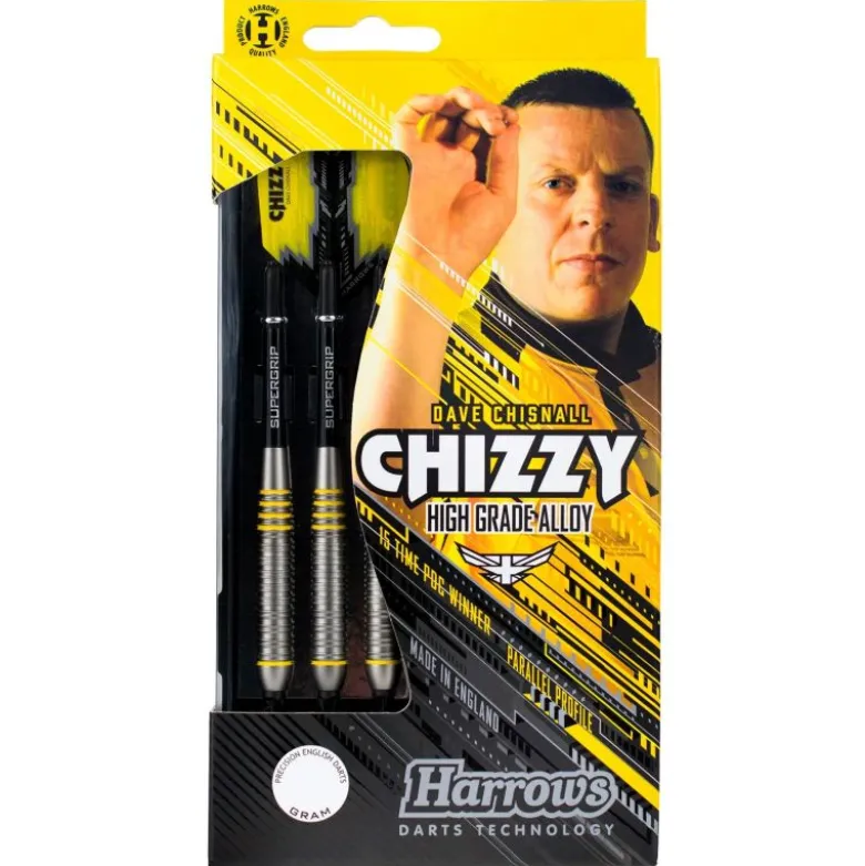 Fléchettes Harrows Chizzy Brass 18 GR – Pointe Nylon – Lot de 3