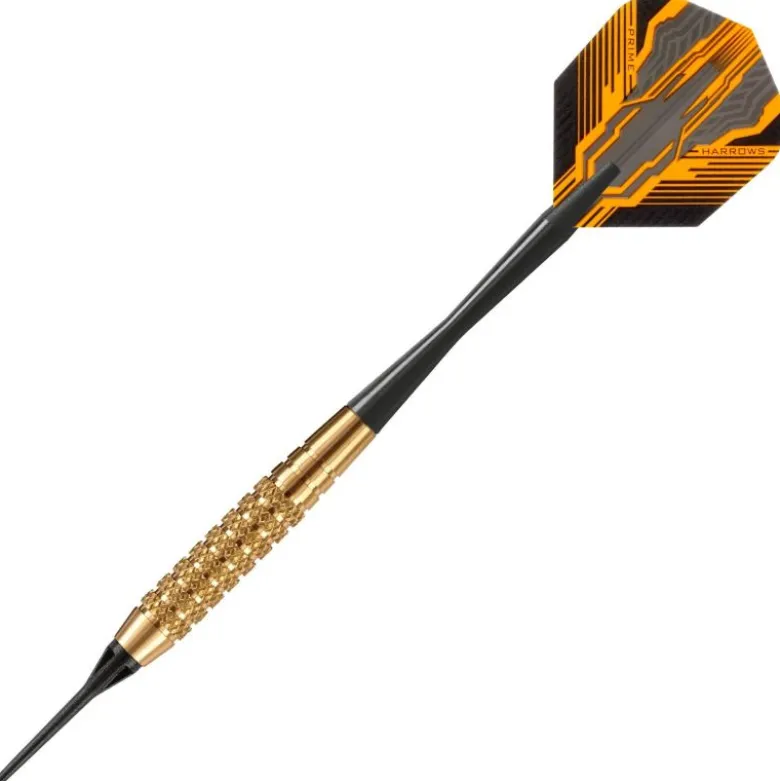 Fléchettes Harrows Club Brass 18 GK – Pointe Nylon – Lot de 3