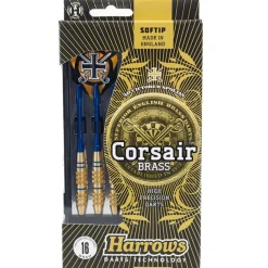 Fléchettes Harrows Corsair Bleu 18 GK – Pointe Nylon – Lot de 3