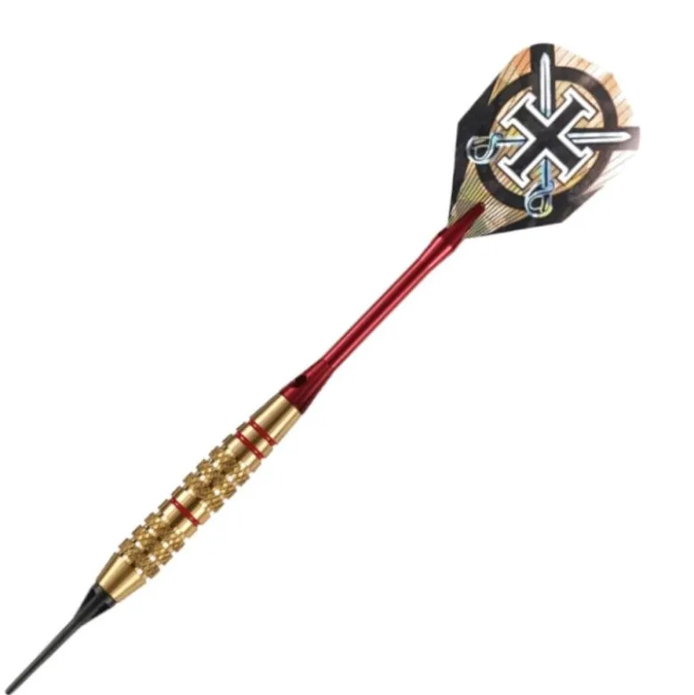 Fléchettes Harrows Corsair Rouge 16 GK – Pointe Nylon – Lot de 3