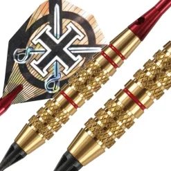 Fléchettes Harrows Corsair Rouge 16 GK – Pointe Nylon – Lot de 3