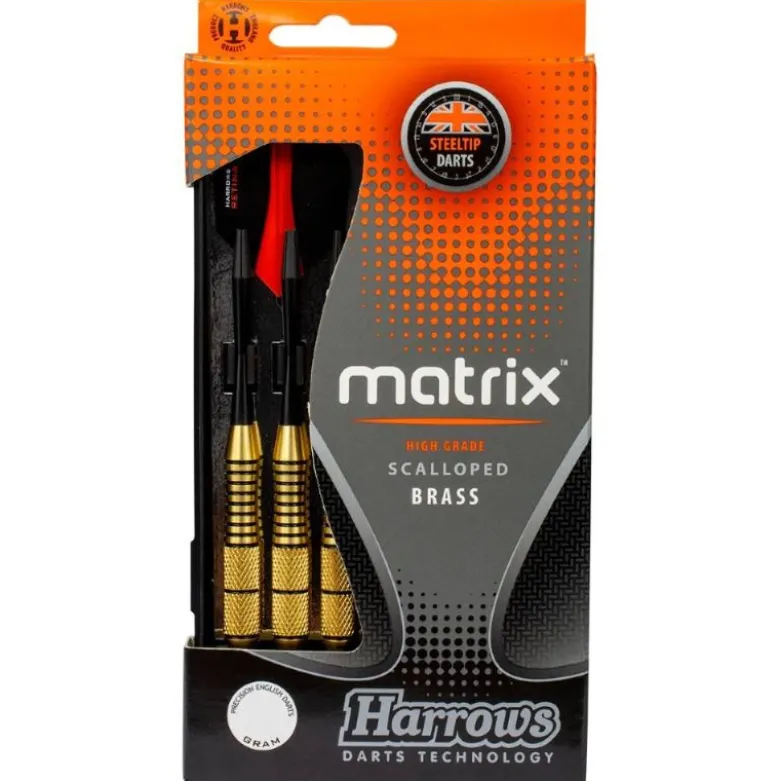 Fléchettes Harrows Matrix GK 22 g – Pointe Acier – Lot de 3