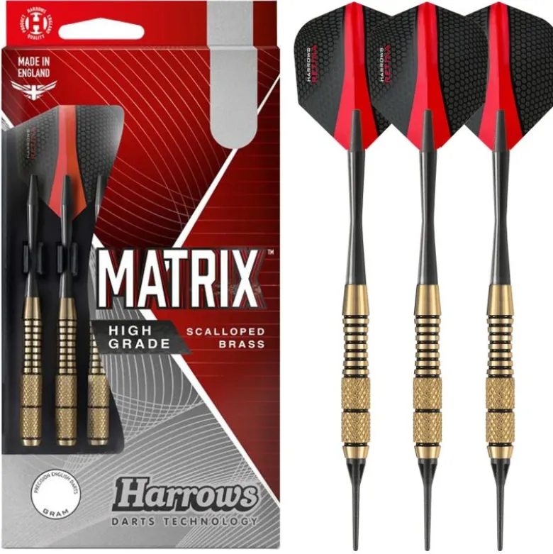 Fléchettes Harrows Matrix 16 GK – Pointe Nylon – Lot de 3