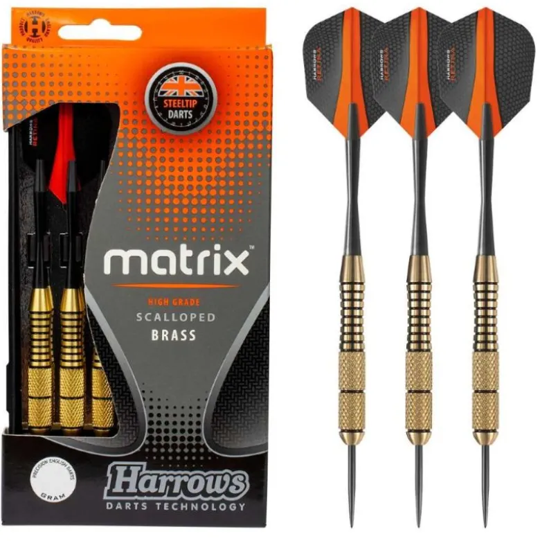 Fléchettes Harrows Matrix 20 g – Pointe Acier – Lot de 3