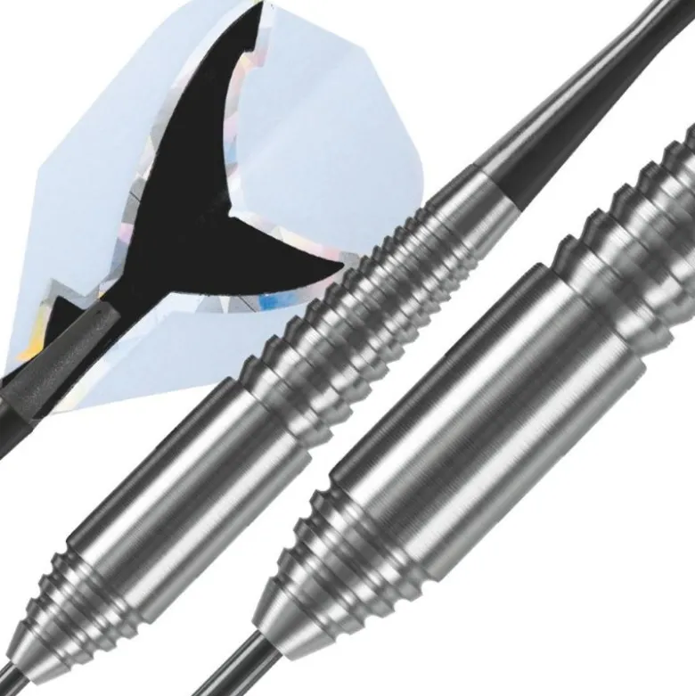 Fléchettes Harrows Silver Shark 21 g – Pointe Acier – Lot de 3