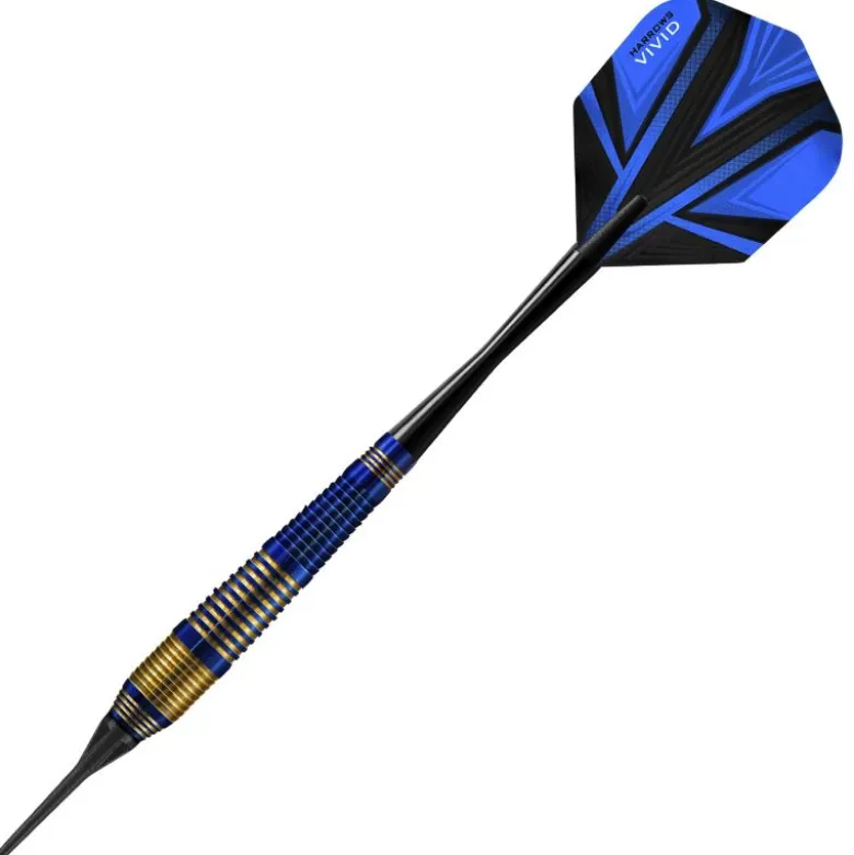 Fléchettes Harrows Vivid Bleu 18 GR – Pointe Nylon – Lot de 3
