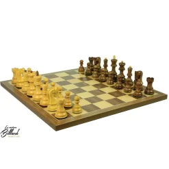 Jeu Échec Zagreb 45 cm Buis/ Acacia en Bois Massif