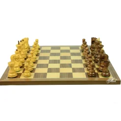 Jeu Échec Zagreb 45 cm Buis/ Acacia en Bois Massif