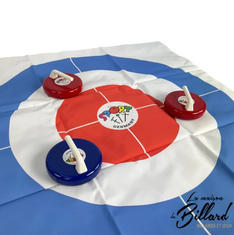 Jeu de curling géant pour animation
