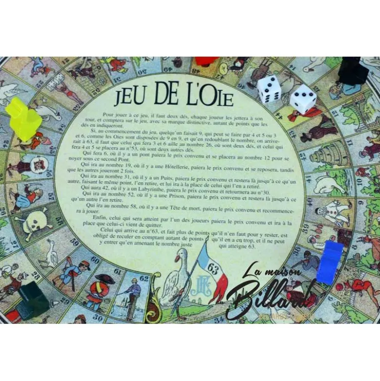 Jeu de dada et de l'oie prestige avec plumier