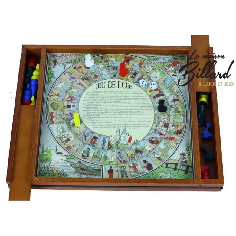 Jeu de dada et de l'oie prestige avec plumier