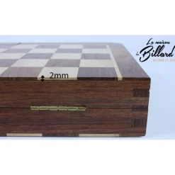 Jeu de dames marqueté et magnétique