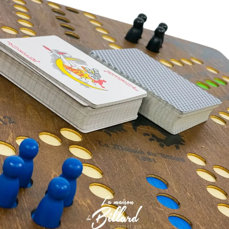 Jeu de Tock artisanal 4/6J. Les chevaux avec de la stratégie