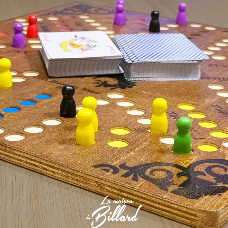Jeu de Tock artisanal 4/6J. Les chevaux avec de la stratégie