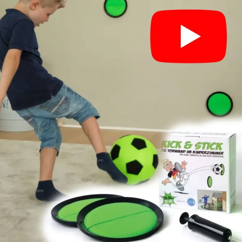 Kick’n Stick - Jeu de Foot Intérieur pour Enfant | Idéal et Sécurisé