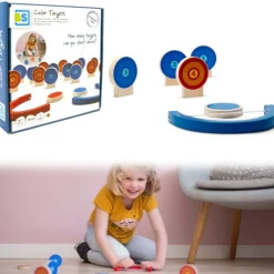 Les cibles de couleur, un jeu de quille pour enfants