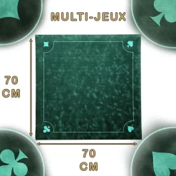 Le tapis carte velours. Le choix de la qualité et plaisir du jeu