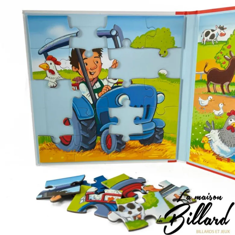 Livre Puzzle La Ferme : l'indispensable pour les tout-petits signé Goki
