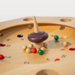 L'Octoroulette, un jouet en bois pour apprendre à compter