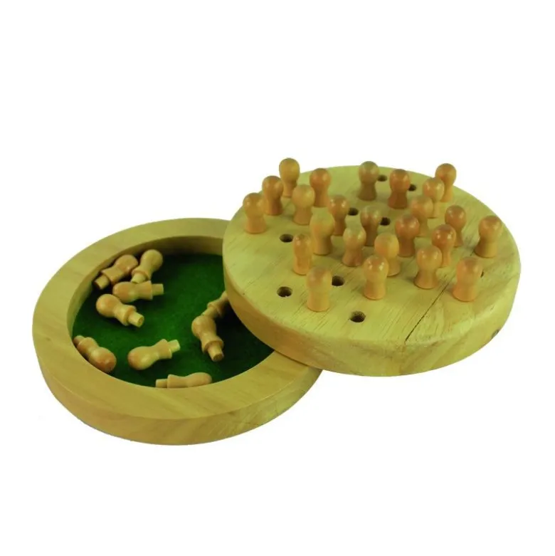 Mini solitaire en bois