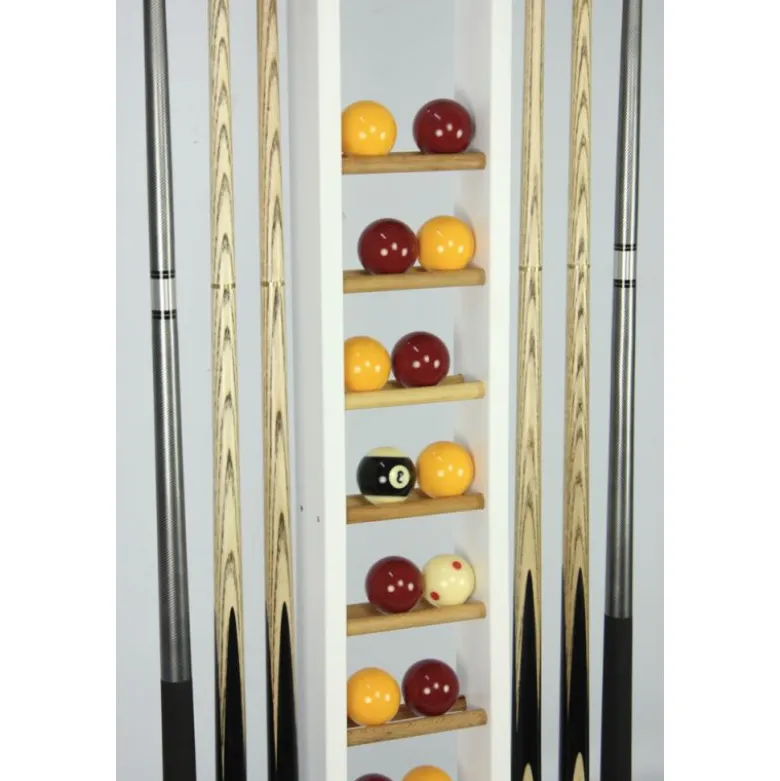 Porte-queues 6 queues Blanc + rangement jeu de billes
