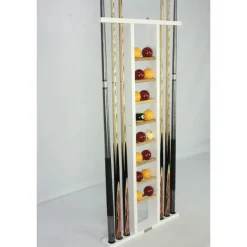 Porte-queues 6 queues Blanc + rangement jeu de billes